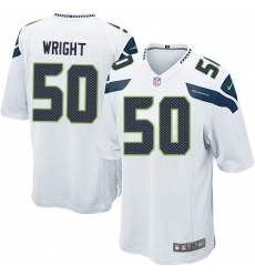 Men's Nike Seattle Seahawks #50 K.J. Wright Game White NFL Jersey