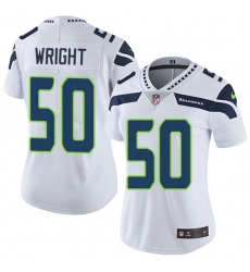 Women's Nike Seattle Seahawks #50 K.J. Wright Elite White NFL Jersey