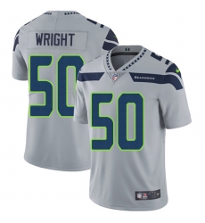 Youth Nike Seattle Seahawks #50 K.J. Wright Elite Grey Alternate NFL Jersey
