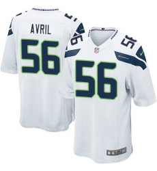 Men's Nike Seattle Seahawks #56 Cliff Avril Game White NFL Jersey