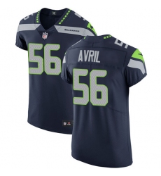 Men's Nike Seattle Seahawks #56 Cliff Avril Steel Blue Team Color Vapor Untouchable Elite Player NFL Jersey