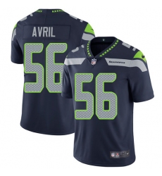 Men's Nike Seattle Seahawks #56 Cliff Avril Steel Blue Team Color Vapor Untouchable Limited Player NFL Jersey