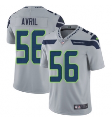 Youth Nike Seattle Seahawks #56 Cliff Avril Elite Grey Alternate NFL Jersey