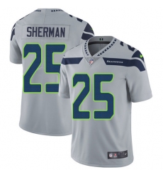 Youth Nike Seattle Seahawks #25 Richard Sherman Elite Grey Alternate NFL Jersey