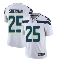 Youth Nike Seattle Seahawks #25 Richard Sherman Elite White NFL Jersey