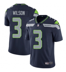 Youth Nike Seattle Seahawks #3 Russell Wilson Elite Steel Blue Team Color NFL Jersey