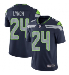 Youth Nike Seattle Seahawks #24 Marshawn Lynch Steel Blue Team Color Vapor Untouchable Limited Player NFL Jersey