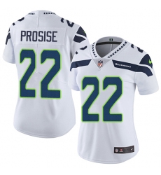Women's Nike Seattle Seahawks #22 C. J. Prosise Elite White NFL Jersey