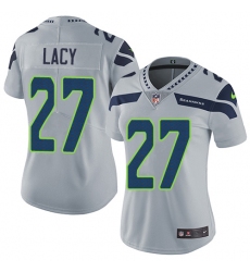 Women's Nike Seattle Seahawks #27 Eddie Lacy Elite Grey Alternate NFL Jersey