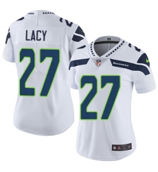 Women's Nike Seattle Seahawks #27 Eddie Lacy Elite White NFL Jersey