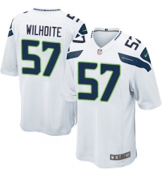 Men's Nike Seattle Seahawks #57 Michael Wilhoite Game White NFL Jersey