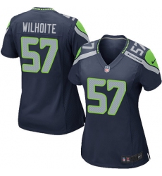 Women's Nike Seattle Seahawks #57 Michael Wilhoite Game Steel Blue Team Color NFL Jersey