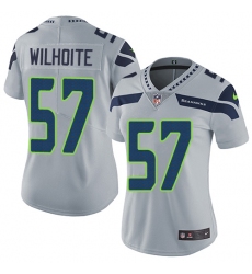 Women's Nike Seattle Seahawks #57 Michael Wilhoite Grey Alternate Vapor Untouchable Limited Player NFL Jersey