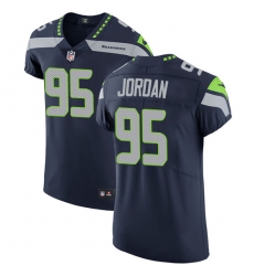 Men's Nike Seattle Seahawks #95 Dion Jordan Steel Blue Team Color Vapor Untouchable Elite Player NFL Jersey