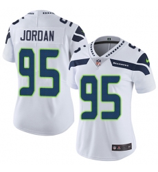 Women's Nike Seattle Seahawks #95 Dion Jordan Elite White NFL Jersey