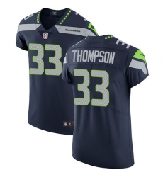 Men's Nike Seattle Seahawks #33 Tedric Thompson Steel Blue Team Color Vapor Untouchable Elite Player NFL Jersey