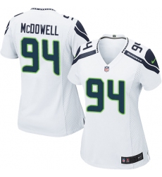 Women's Nike Seattle Seahawks #94 Malik McDowell Game White NFL Jersey