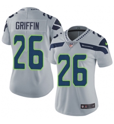 Women's Nike Seattle Seahawks #26 Shaquill Griffin Elite Grey Alternate NFL Jersey