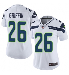 Women's Nike Seattle Seahawks #26 Shaquill Griffin Elite White NFL Jersey