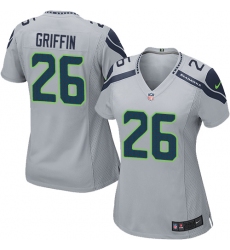 Women's Nike Seattle Seahawks #26 Shaquill Griffin Game Grey Alternate NFL Jersey