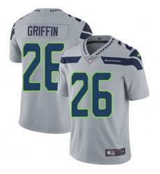Youth Nike Seattle Seahawks #26 Shaquill Griffin Elite Grey Alternate NFL Jersey