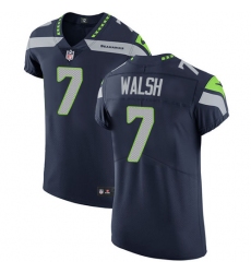 Men's Nike Seattle Seahawks #7 Blair Walsh Steel Blue Team Color Vapor Untouchable Elite Player NFL Jersey