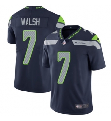 Men's Nike Seattle Seahawks #7 Blair Walsh Steel Blue Team Color Vapor Untouchable Limited Player NFL Jersey