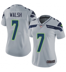 Women's Nike Seattle Seahawks #7 Blair Walsh Elite Grey Alternate NFL Jersey