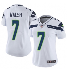 Women's Nike Seattle Seahawks #7 Blair Walsh Elite White NFL Jersey