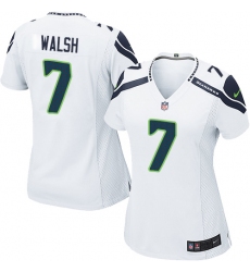 Women's Nike Seattle Seahawks #7 Blair Walsh Game White NFL Jersey
