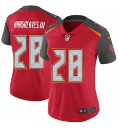 Women's Nike Tampa Bay Buccaneers #28 Vernon Hargreaves III Red Team Color Vapor Untouchable Limited Player NFL Jersey