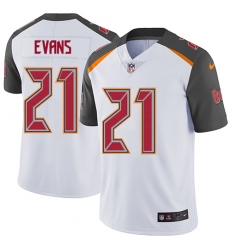 Men's Nike Tampa Bay Buccaneers #21 Justin Evans White Vapor Untouchable Limited Player NFL Jersey