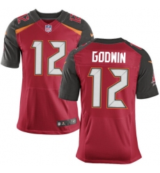 Men's Nike Tampa Bay Buccaneers #12 Chris Godwin Elite Red Team Color NFL Jersey