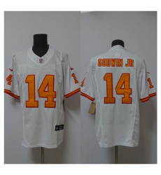 Men's Tampa Bay Buccaneers #14 Chris Godwin Jr. White 2025 F.U.S.E. Vapor Limited Football Stitched Jersey