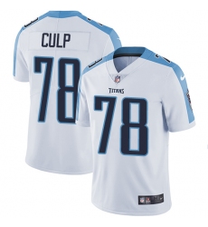 Men's Nike Tennessee Titans #78 Curley Culp White Vapor Untouchable Limited Player NFL Jersey