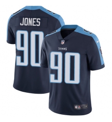 Youth Nike Tennessee Titans #90 DaQuan Jones Elite Navy Blue Alternate NFL Jersey