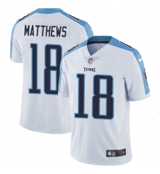 Youth Nike Tennessee Titans #18 Rishard Matthews Elite White NFL Jersey