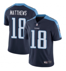 Youth Nike Tennessee Titans #18 Rishard Matthews Navy Blue Alternate Vapor Untouchable Limited Player NFL Jersey