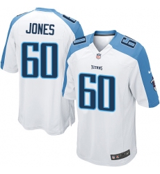Men's Nike Tennessee Titans #60 Ben Jones Game White NFL Jersey