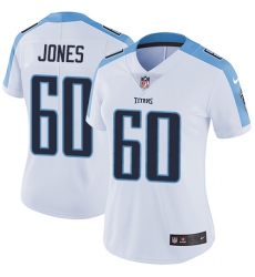 Women's Nike Tennessee Titans #60 Ben Jones Elite White NFL Jersey