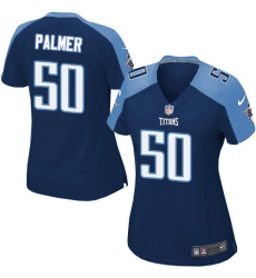 Women's Nike Tennessee Titans #50 Nate Palmer Game Navy Blue Alternate NFL Jersey