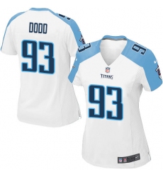Women's Nike Tennessee Titans #93 Kevin Dodd Game White NFL Jersey
