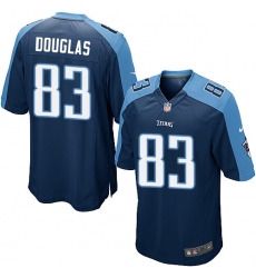 Men's Nike Tennessee Titans #83 Harry Douglas Game Navy Blue Alternate NFL Jersey