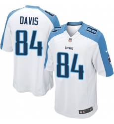 Men's Nike Tennessee Titans #84 Corey Davis Game White NFL Jersey