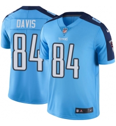 Men's Nike Tennessee Titans #84 Corey Davis Light Blue Team Color Vapor Untouchable Limited Player NFL Jersey