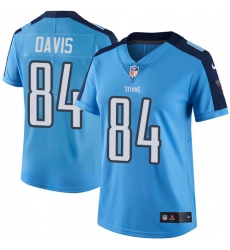 Women's Nike Tennessee Titans #84 Corey Davis Elite Light Blue Team Color NFL Jersey
