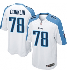 Men's Nike Tennessee Titans #78 Jack Conklin Game White NFL Jersey