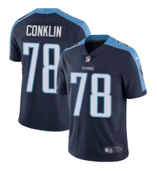 Youth Nike Tennessee Titans #78 Jack Conklin Elite Navy Blue Alternate NFL Jersey