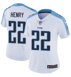 Women's Nike Tennessee Titans #22 Derrick Henry White Vapor Untouchable Limited Player NFL Jersey Women's Nike Tennessee Titans #22 Derrick Henry White Vapor Untouchable Limited Player NFL Jersey