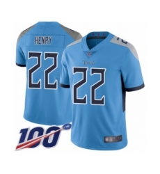Youth Tennessee Titans #22 Derrick Henry Light Blue Alternate Vapor Untouchable Limited Player 100th Season Football Jersey Youth Tennessee Titans #22 Derrick Henry Light Blue Alternate Vapor Untouchable Limited Player 100th Season Football Jersey
